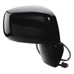 Wing Mirrors, Right Wing Mirror (electric, heated, black cover) for Nissan TIIDA Hatchback 2004 2013, 