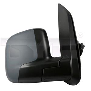 Wing Mirrors, Right Wing Mirror (Electric, Heated, Primed Cover, Temp. Sensor) for Fiat FIORINO van, 2008 Onwards, 