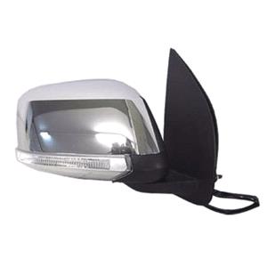 Wing Mirrors, Right Wing Mirror (electric, indicator, chrome cover) for Nissan NAVARA Flatbed / Chassis 2008 2014, 