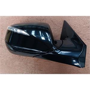 Wing Mirrors, Right Wing Mirror (electric, heated, indicator lamp, puddle lamp, black cover) for Hyundai SANTA FE III, 2012 2015, 