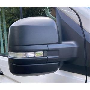Wing Mirrors, Right Wing Mirror (electric, indicator, black cover) for Volkswagen CRAFTER Bus 2016 Onwards, 