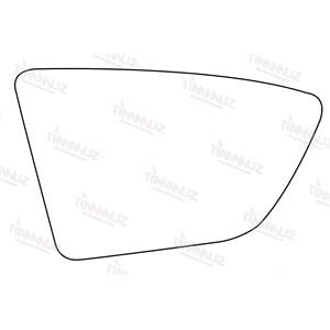 Wing Mirrors, Right Stick On Wing Mirror Glass for Seat LEON 2012 Onwards, 