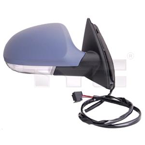 Wing Mirrors, Right Wing Mirror (electric, heated, indicator, primed cover) for Volkswagen PASSAT 2005 2010, 