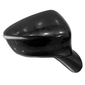 Wing Mirrors, Right Wing Mirror (electric, heated, indicator, blind spot warning, black cover) for Mazda CX 3, 2015 2022, 