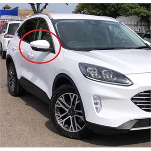 Wing Mirrors, Right Wing Mirror (electric, heated, primed cover, indicator, puddle lamp, power folding, WITHOUT blind spot warning) for Ford KUGA III, 2019 Onwards, 