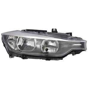 Lights, Right Headlamp (Halogen, Takes H7/H7 Bulbs, Supplied With Motor) for BMW 3 Series 2012 2015, 