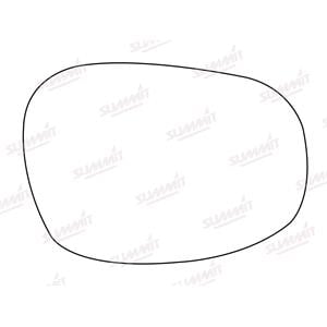 Wing Mirrors, Right Stick On Wing Mirror Glass for BMW 3 (E90), 2008 2012, SUMMIT