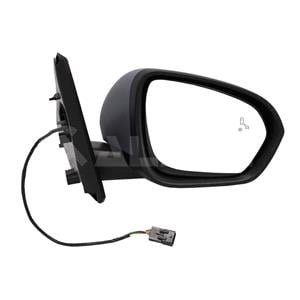 Wing Mirrors, Right Wing Mirror (electric, heated, blind spot warning, primed cover) for DACIA DUSTER, 2018 Onwards, 