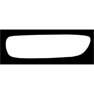 Wing Mirrors, Right Stick On Wing Mirror Glass for Fiat DOBLO Cargo 2010 Onwards, 