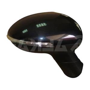Wing Mirrors, Right Wing Mirror (electric, heated, indicator, power folding, black cover) for Kia RIO III Saloon 2011 2017, 