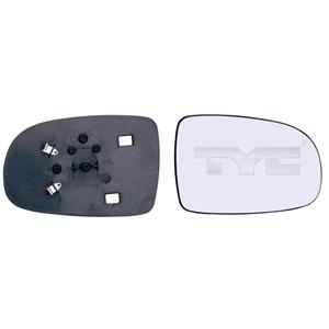 Wing Mirrors, Right Wing Mirror Glass (not heated) and Holder for VAUXHALL CORSAVAN MK II, 2000 2006, 