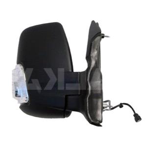 -->> RHD mirror Transit 2019- electrical + right + convex + heater + grained+ turn_sign.5W  + short_arm  + double_glass