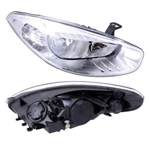 Lights, Right Headlamp (Halogen, Takes H7 / H7 Bulbs, Supplied Without Bulbs, Original Equipment) for Renault FLUENCE 2010 2013, 