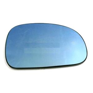Wing Mirrors, Right Wing Mirror Glass (heated, blue tinted) and Holder for Peugeot 406 1999 2004, 
