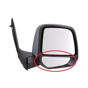 Wing Mirrors, Right Wing Mirror Glass (Lower Blindspot Glass) and Holder for Ford TRANSIT CONNECT Van, 2013 2018, 