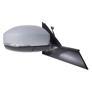 Wing Mirrors, Right Wing Mirror (electric, heated, indicator, puddle lamp, WITHOUT blind spot warning, computer memory, primed cover, power folding) for Landrover DISCOVERY V 2016 Onwards, 