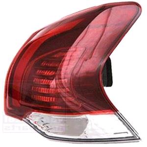 Lights, Right Rear Lamp (With LED, Outer, On Quarter Panel, Original Equipment) for Peugeot 3008 2014 2016, 