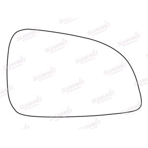 Wing Mirrors, Right Stick On Wing Mirror Glass for Opel ASTRA J, 2009 2015, fits SRI and SXI models only, SUMMIT