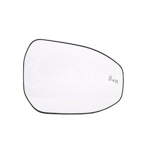 Wing Mirrors, Right Wing Mirror Glass (heated, blind spot warning lamp) for Toyota C HR 2023 Onwards, 