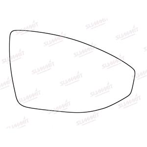 Wing Mirrors, Right Stick On Wing Mirror Glass for Audi A6 2018 Onwards, 
