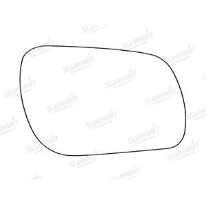 Wing Mirrors, Right Stick On Wing Mirror Glass for Mazda 6 Hatchback, 2002 2007, SUMMIT