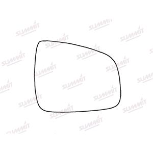 Wing Mirrors, Right Stick On Wing Mirror Glass for Dacia SANDERO, 2013 2020, SUMMIT