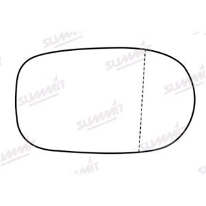 Wing Mirrors, Left / Right Stick On Wing Mirror Glass for Alfa Romeo 166, 1998 2007, SUMMIT