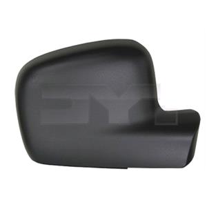 Wing Mirrors, Right Wing Mirror Cover (black, grained) for VW TRANSPORTER Mk V Flatbed, 2003 2010, 