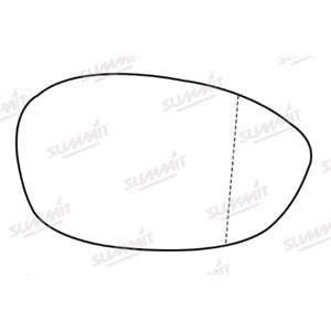 Wing Mirrors, Right Stick On Wing Mirror Glass for Alfa Romeo BRERA 2006 2010, SUMMIT