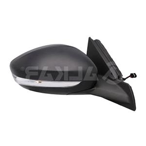 Wing Mirrors, Right Wing Mirror (electric, heated, primed cover, indicator   Not LED) for Opel CORSA F Hatchback Van 2019 Onwards, 