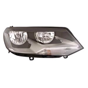 Lights, Right Headlamp (Halogen, Takes H7 / H15 Bulbs, Supplied With Motor) for Volkswagen TOUAREG 2011 2014, 