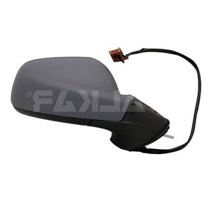 Wing Mirrors, Right Wing Mirror (electric, heated, primed cover, blue tinted glass, without power folding) for Peugeot 407 2004 2010, 