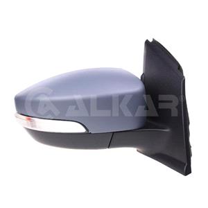 Wing Mirrors, Right Wing Mirror (electric, heated, indicator, puddle lamp, power folding, primed cover) for Ford KUGA II VAN 2012 2019, 