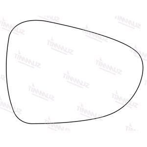 Wing Mirrors, Right Stick On Wing Mirror Glass for Citroen C4 2009 Onwards, SUMMIT