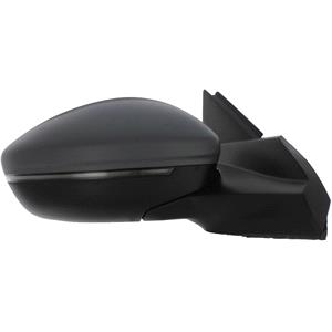 Wing Mirrors, Right Wing Mirror (electric, heated, primed cover, LED indicator, power folding, puddle lamp, blind spot warning) for Peugeot 2008 II 2019 Onwards, 