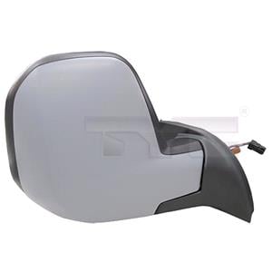 Wing Mirrors, Right Wing Mirror (Electric, heated, primed cover) for Peugeot PARTNER van,  2008 2012, 