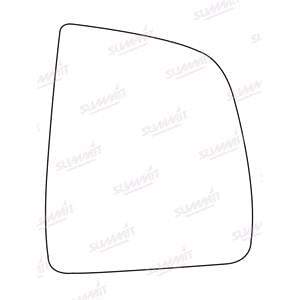 Wing Mirrors, Right Stick On Wing Mirror Glass for Fiat DOBLO Cargo Flatbed / Chassis, 2010 Onwards, SUMMIT