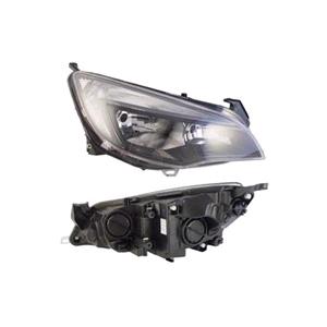 Lights, Right Headlamp (BLACK BEZEL, Halogen, Takes H7/H7 Bulbs, Supplied With Motor) for Vauxhall ASTRA Mk VI 2010 2012, 