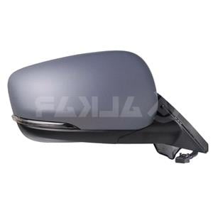 Wing Mirrors, Right Wing Mirror (electric, heated, LED indicator, primed cover, blind spot warning, WITHOUT power folding) for Renault KANGOO III MPV 2021 Onwards, 