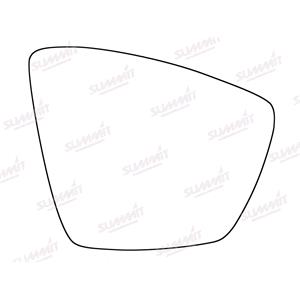 Wing Mirrors, Right Stick On Wing Mirror Glass for Skoda KODIAQ 2017 Onwards, 