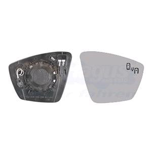 Wing Mirrors, Right Wing Mirror Glass (heated, blind spot warning) and Holder for Skoda KODIAQ 2017 Onwards, 
