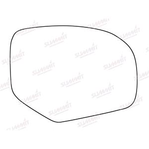 Wing Mirrors, Right Stick On Wing Mirror Glass for Suzuki SWIFT IV 2010 to 2017, SUMMIT
