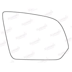 Wing Mirrors, Right Stick On Wing Mirror Glass for Mercedes VITO Dualiner, 2014 Onwards, SUMMIT