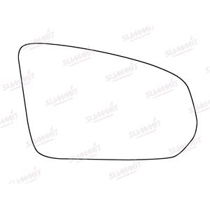 Wing Mirrors, Right Stick On Wing Mirror Glass for Volvo V90 II 2016 Onwards, 