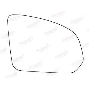 Wing Mirrors, Right Stick On Wing Mirror Glass for Volvo XC40 2017 Onwards, 