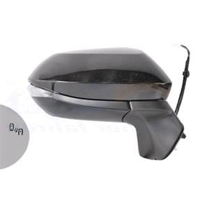 Wing Mirrors, Right Wing Mirror (electric, heated, indicator, primed cover, power folding, blind spot warning) for Toyota YARIS CROSS 2020 Onwards, 