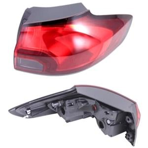 Lights, Right Rear Lamp (Outer, On Quarter Panel, Supplied Without Bulbholder) for Vauxhall ZAFIRA Mk III 2012 2016, 