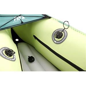 Aqua Marina Ripple - Recreational Canoe 2/3-Person Inflatable Deck. 2-in-1 Paddle Included