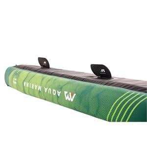 Aqua Marina Ripple - Recreational Canoe 2/3-Person Inflatable Deck. 2-in-1 Paddle Included