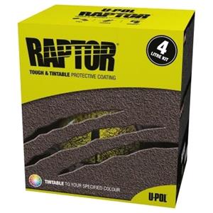 Paintshop Consumables, Raptor Spray On Liner Kit   Black   4 Litre, U POL